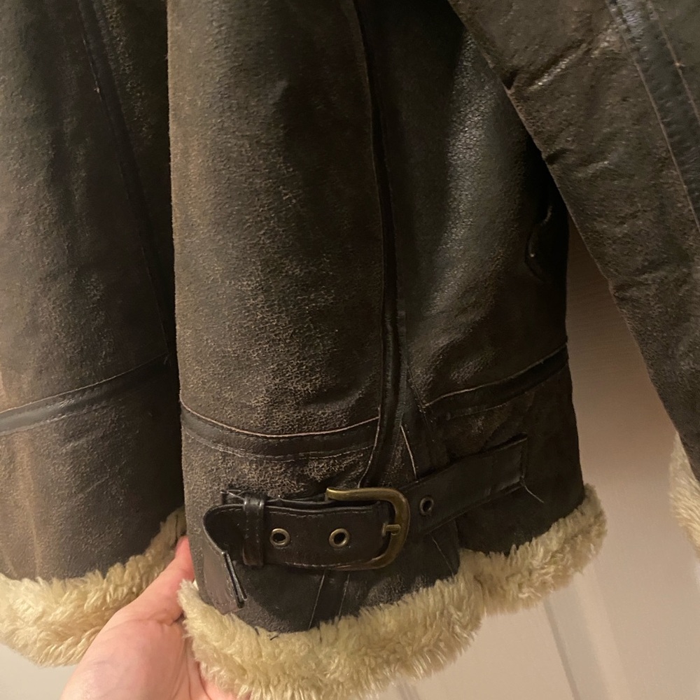 Xoxo Brown Shearling Jacket - image 7